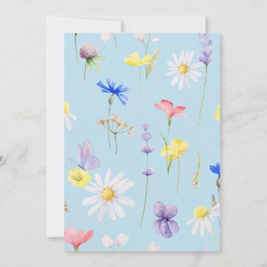 Baby shower Invitación Azul Spaans Uitnodiging (Achterkant)