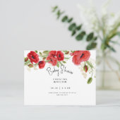 Baby shower Invitati Uitnodiging Briefkaart (Staand voorkant)