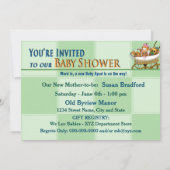 BABY SHOWER-INVITATIE - COLLECTIE VAN DE POTATOFAM KAART (Achterkant)