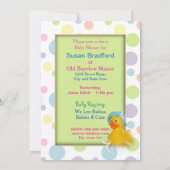 BABY SHOWER-INVITATIE - EENMAAL EN KOPEN KAART (Achterkant)