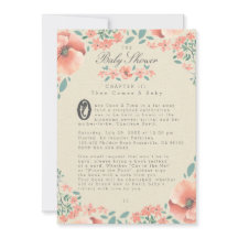 BABY SHOWER INVITATIE |  Floral Storybook