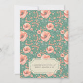 BABY SHOWER INVITATIE |  Floral Storybook Kaart (Achterkant)