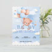 BABY SHOWER INVITATIE KAART (Staand voorkant)