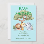 BABY SHOWER INVITATIE KAART (Voorkant)