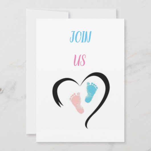 ***BABY SHOWER** INVITATIE (OOK GOED VOOR TWINS) KAART (Voorkant)