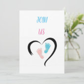 ***BABY SHOWER** INVITATIE (OOK GOED VOOR TWINS) KAART (Staand voorkant)