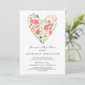 BABY SHOWER-INVITATIE VOOR KLEURENSPRINGSTROMEN KAART (Staand voorkant)