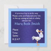 BABY SHOWER INVITATIE VOOR LICHAAM KAART (Achterkant)