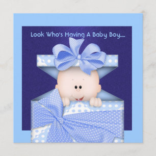 BABY SHOWER INVITATIE VOOR LICHAAM KAART