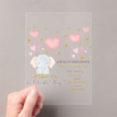 Baby Shower Invitation Acryl Uitnodigingen (Insitu (Draagbaar))