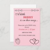Baby Shower Invitation Bedankkaart (Voorkant / Achterkant)