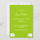 Baby shower Invitation-Boy Kaart (Achterkant)