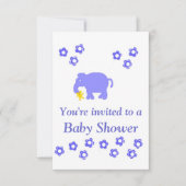 baby shower Invitation Boy Kaart (Voorkant)