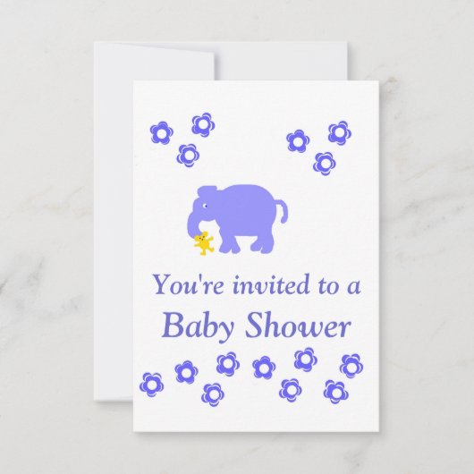 baby shower Invitation Boy Kaart (Voorkant)