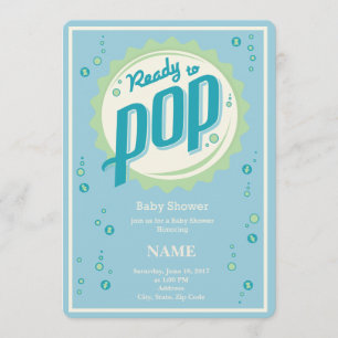 Baby shower Invitation (Boy) - Klaar voor de Pop Kaart