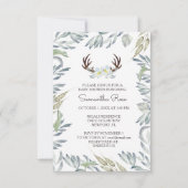 Baby shower Invitation Boy, Rustic Kaart (Voorkant)