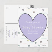 Baby shower Invitation Briefkaart HAMbyWG (Voorkant / Achterkant)