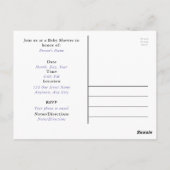 Baby shower Invitation Briefkaart HAMbyWG (Achterkant)