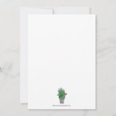 Baby shower Invitation Cactus-Cacti Kaart (Achterkant)