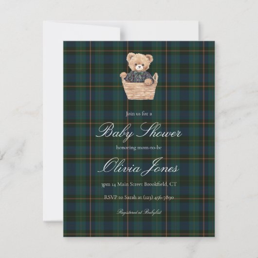 Baby Shower Invitation Card (Voorkant)