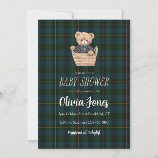 Baby Shower Invitation Card (Voorkant)