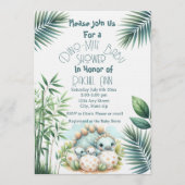 Baby Shower Invitation Dinosaur Dino Mite Party Kaart (Voorkant)