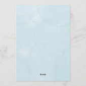 Baby shower invitation featuring a cute bear  kaart (Achterkant)