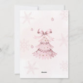 Baby Shower Invitation Feestdagenkaart (Achterkant)