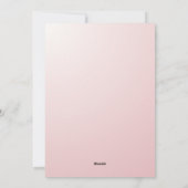 Baby Shower Invitation Feestdagenkaart (Achterkant)