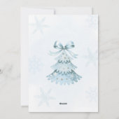 Baby Shower Invitation Feestdagenkaart (Achterkant)