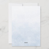 Baby Shower Invitation Feestdagenkaart (Achterkant)