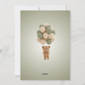 Baby Shower Invitation Feestdagenkaart (Achterkant)