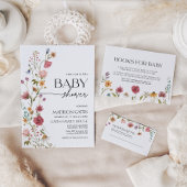 Baby shower Invitation Floral Kaart