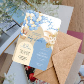 Baby Shower Invitation for Boy–Customizable Kaart