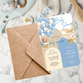 Baby Shower Invitation for Boy–Customizable Kaart