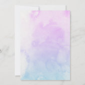 "Baby shower Invitation in Paarse & Lichtblauw" Save The Date (Achterkant)