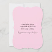 Baby Shower Invitation Kaart (Achterkant)