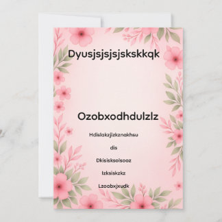 Baby shower invitation  kaart