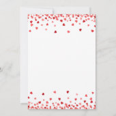 Baby shower invitation "Little Darling", Valentine Kaart (Achterkant)