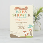 baby shower Invitation-Little Fox Kaart (Staand voorkant)