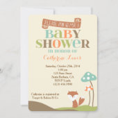 baby shower Invitation-Little Fox Kaart (Voorkant)