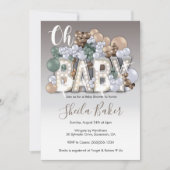 Baby shower Invitation - "Oh Baby" Genderneutraal Kaart (Voorkant)
