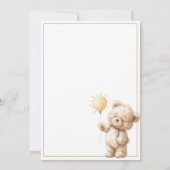 Baby Shower Invitation Our Sunshine (Achterkant)