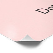 Baby Shower Invitation | Pink Bow | Bundle of Joy Perfect Poster (Hoek)