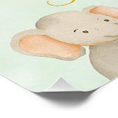 Baby Shower Invitation | Rainbow | Elephant | Cute Perfect Poster (Hoek)