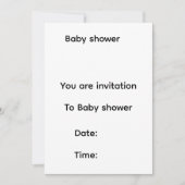 Baby shower invitation  save the date (Voorkant)