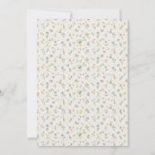 Baby Shower Invitation – Watercolor Garden Sprout Kaart (Achterkant)