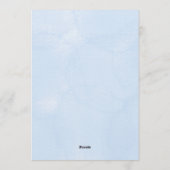 Baby shower invitation with a cute bear kaart (Achterkant)