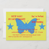 Baby Shower Invitation with Flag of Bady Bassit Kaart (Voorkant)