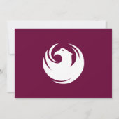 Baby Shower Invitation with Flag of Phoenix City Kaart (Achterkant)